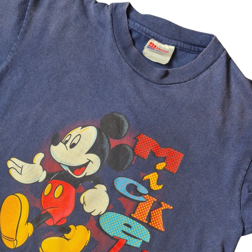 VTG Disney Mickey Mouse Youth L 14-16 Orlando Florida Single Stitch T-Shirt USA